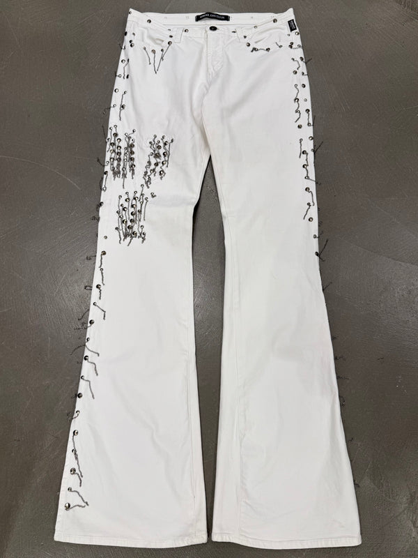 2000s Versace chain pendants pants