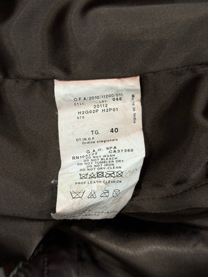 2010 Emporio Armani Napoleon leather military jacket