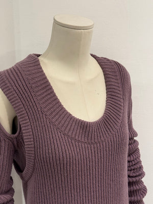 F/W2023 Rick Owens “Luxor” ribbed knit banana top