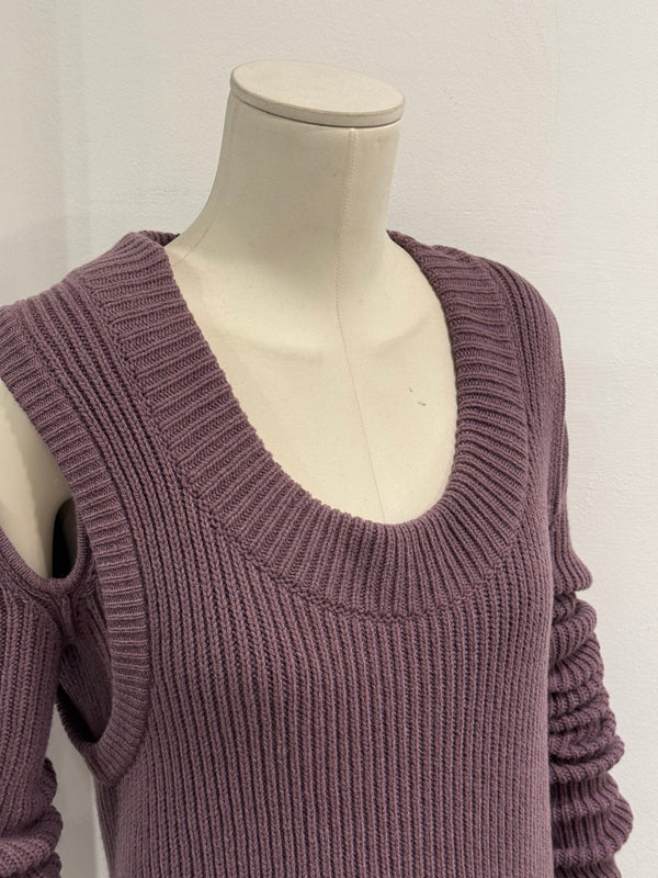 F/W2023 Rick Owens “Luxor” ribbed knit banana top