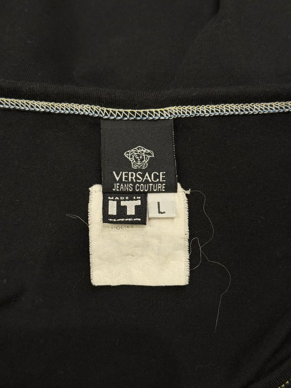 2000S Versace embellished cross tank top