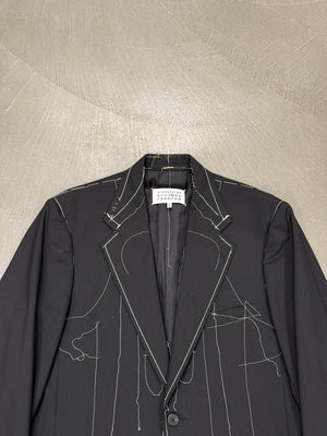 S/S2017 Maison Margiela runway basting stitch jacket