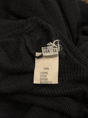 2000s Rick Owens asymmetrical long cardigan