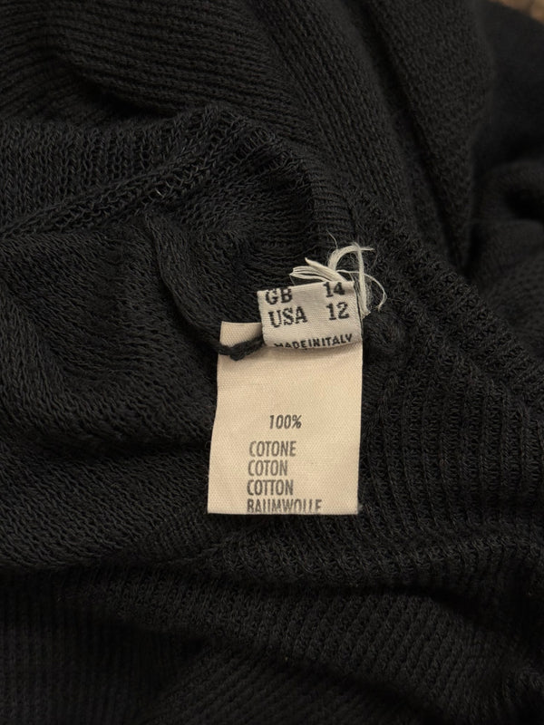 2000s Rick Owens asymmetrical long cardigan