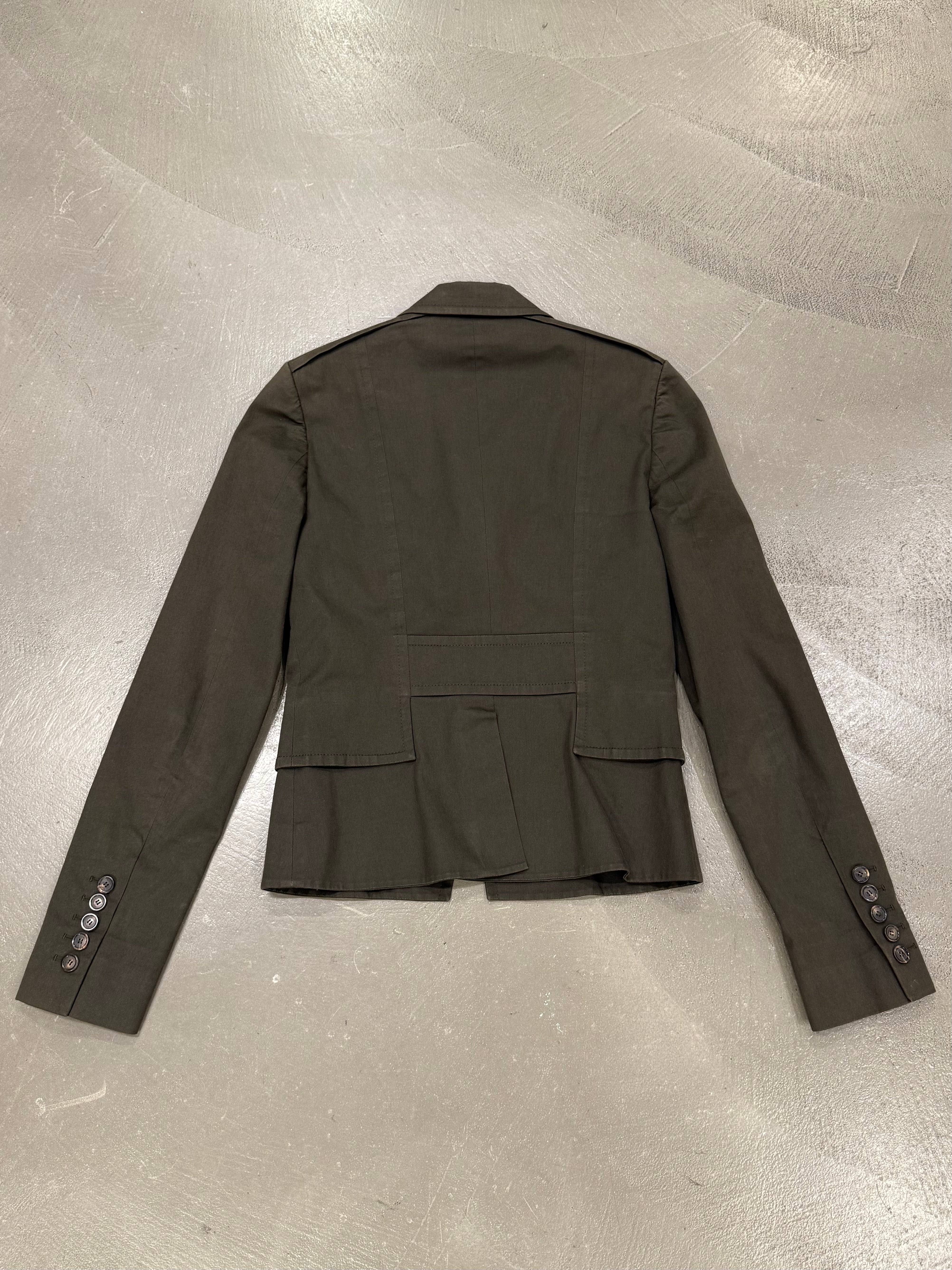 2003 Gucci by Tom Ford structured officer jacket