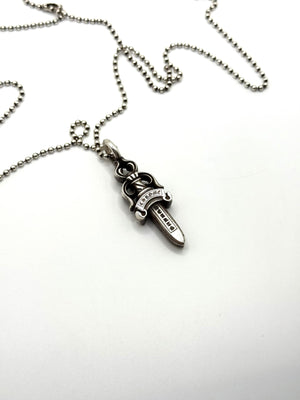 Chrome Hearts dagger pendant necklace
