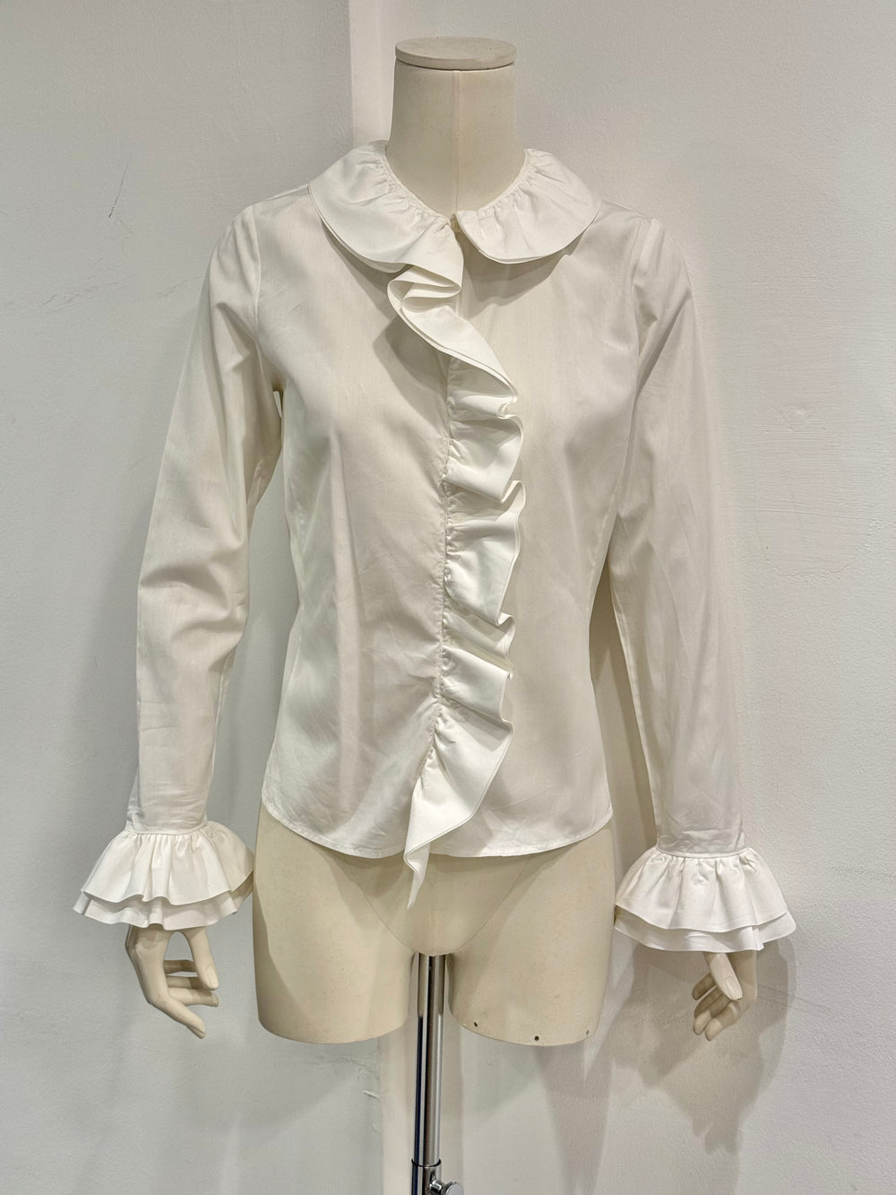 2000 Gucci by Tom Ford rouched asymmetrical shirt