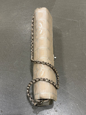 2001 Chanel Chocolate Bar travel line shoulder bag