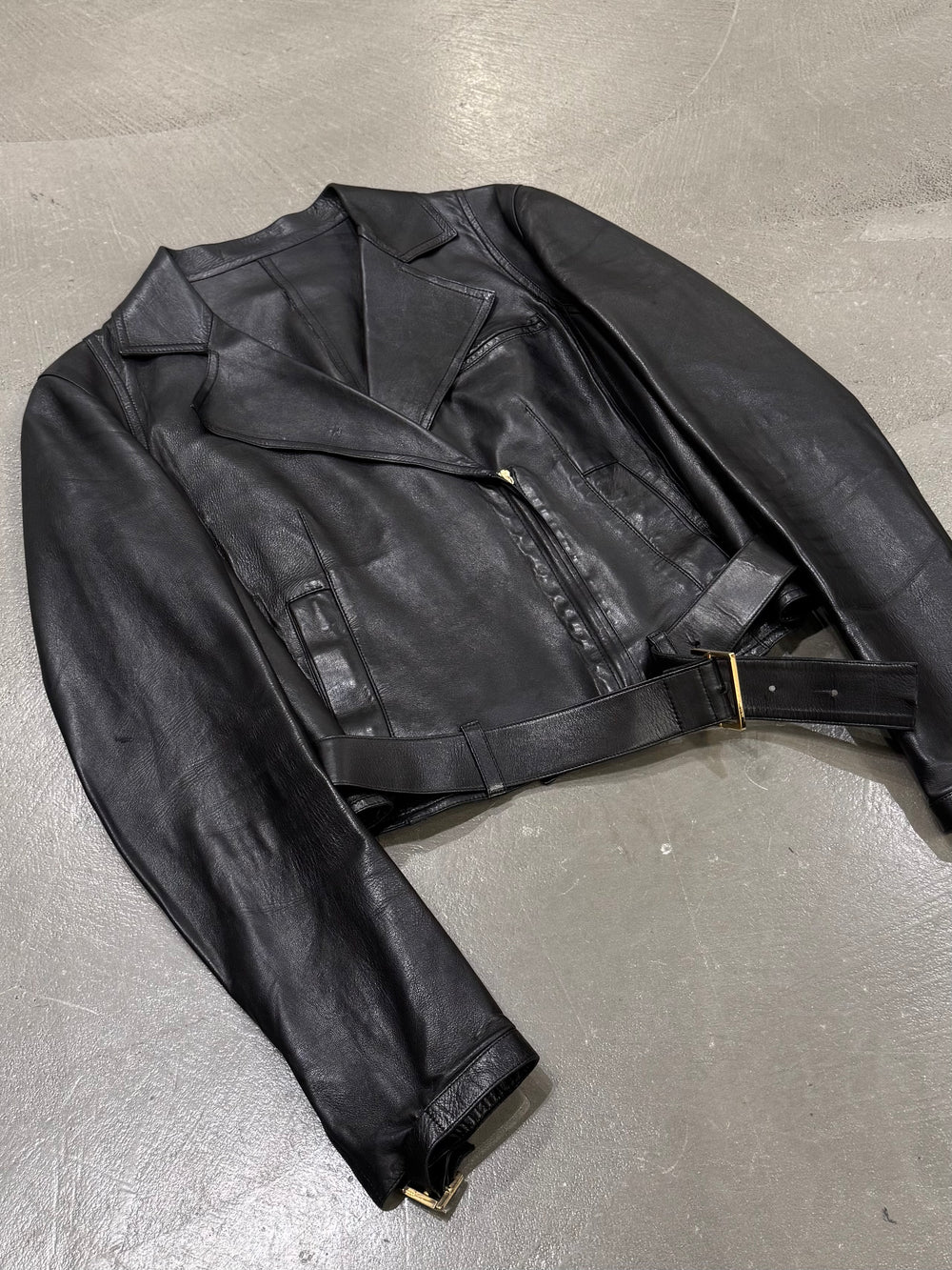 S/S2000 Gucci by Tom Ford sample biker leather jacket
