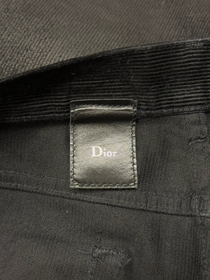 A/W2003 Dior by Hedi Slimane corduroy waxed jeans