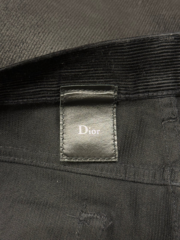 A/W2003 Dior by Hedi Slimane corduroy waxed jeans
