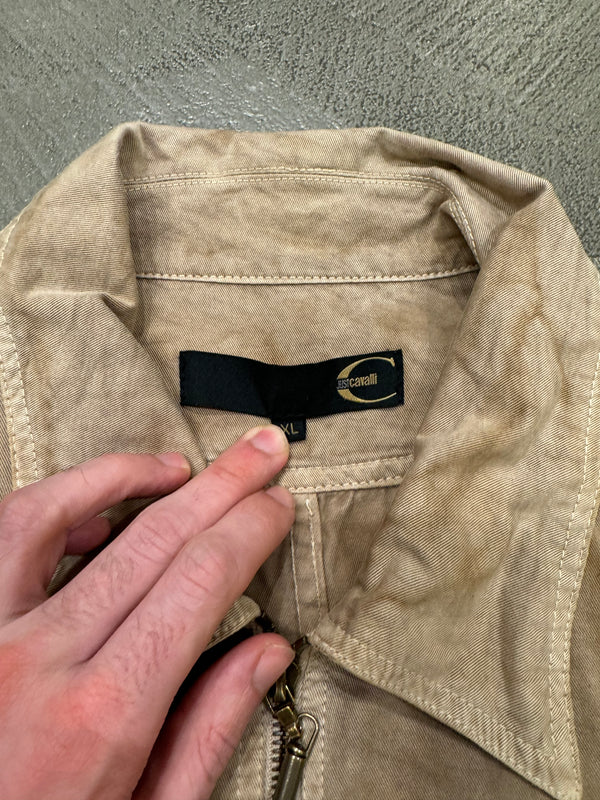 2001 Cavalli faded zipper light jacket