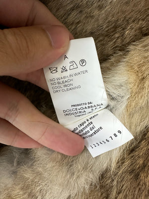 AW2002 Dolce & Gabbana cargo fur vest