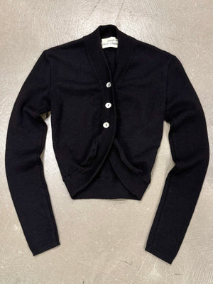 1990s Dolce & Gabbana “Le Maglie” wool deconstructed cardigan