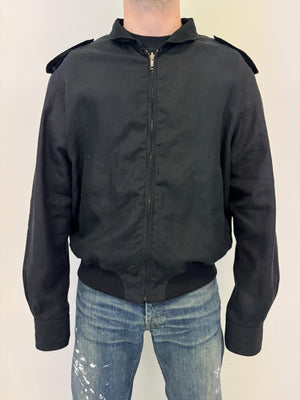 S/S 2003 Gucci by Tom Ford reversible linen bomber jacket