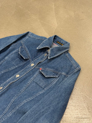 S/S1999 Alexander McQueen buster denim jumpsuit