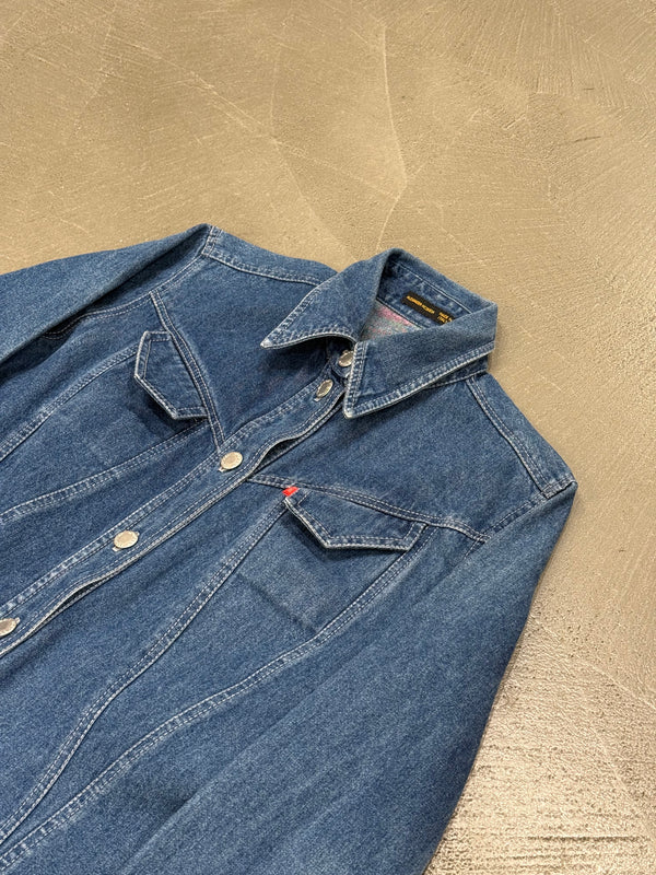 S/S1999 Alexander McQueen buster denim jumpsuit