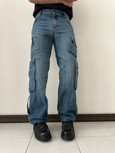 Load image into Gallery viewer, 2000s Dolce &amp; Gabbana multi pockets cargo denim pants
