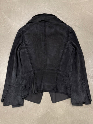 A/W2002 Yves Saint Laurent by Tom Ford runway suede multi-layer panel jacket