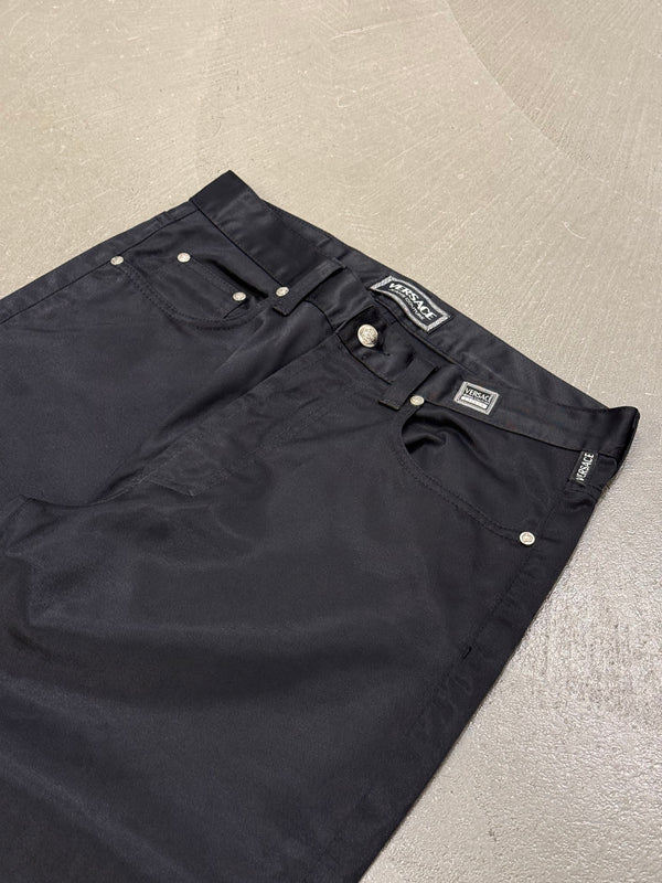 2000s Versace coated pants