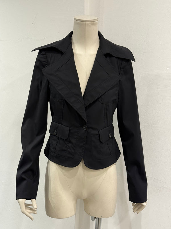A/W2003 Gucci by Tom Ford structured wide collar tailored jacket