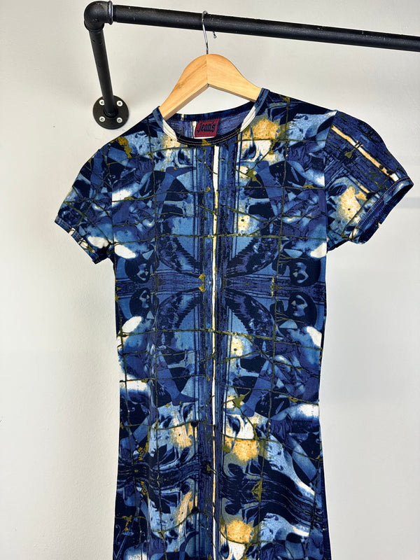 2000s Jean Paul Gaultier mosaic long dress