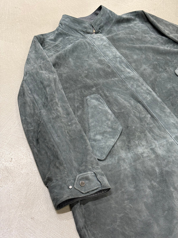 Loro Piana leather coat with removable hood