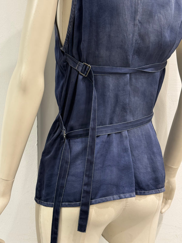 S/S2005 Ann Demeulemeester buttons-up sleeveless shirt