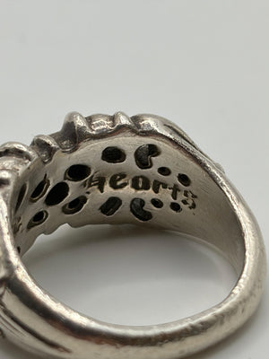 Chrome Hearts emerald K&T ring