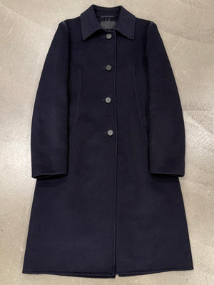 2000s Prada angora wool belted coat
