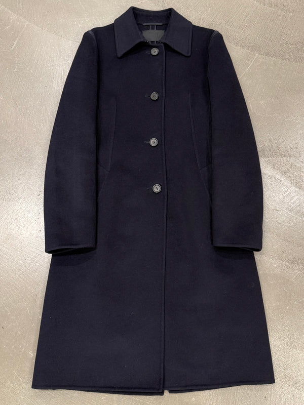 2000s Prada angora wool belted coat