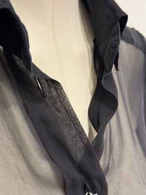 2000s Dolce & Gabbana Silk lace hybrid shirt
