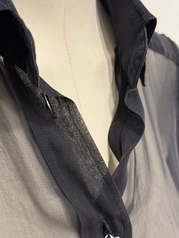 2000s Dolce & Gabbana Silk lace hybrid shirt