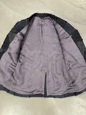 2000s Romeo Gigli handmade patchwork blazer