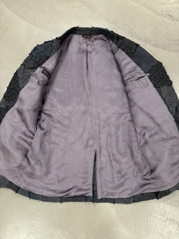 2000s Romeo Gigli handmade patchwork blazer