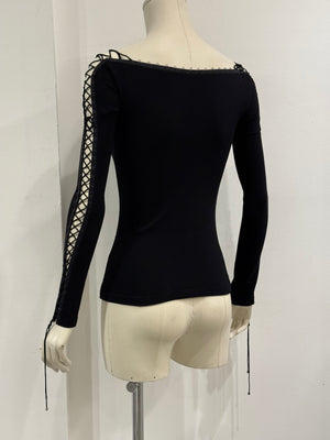 2003 Dolce & Gabbana lace-up bondage top