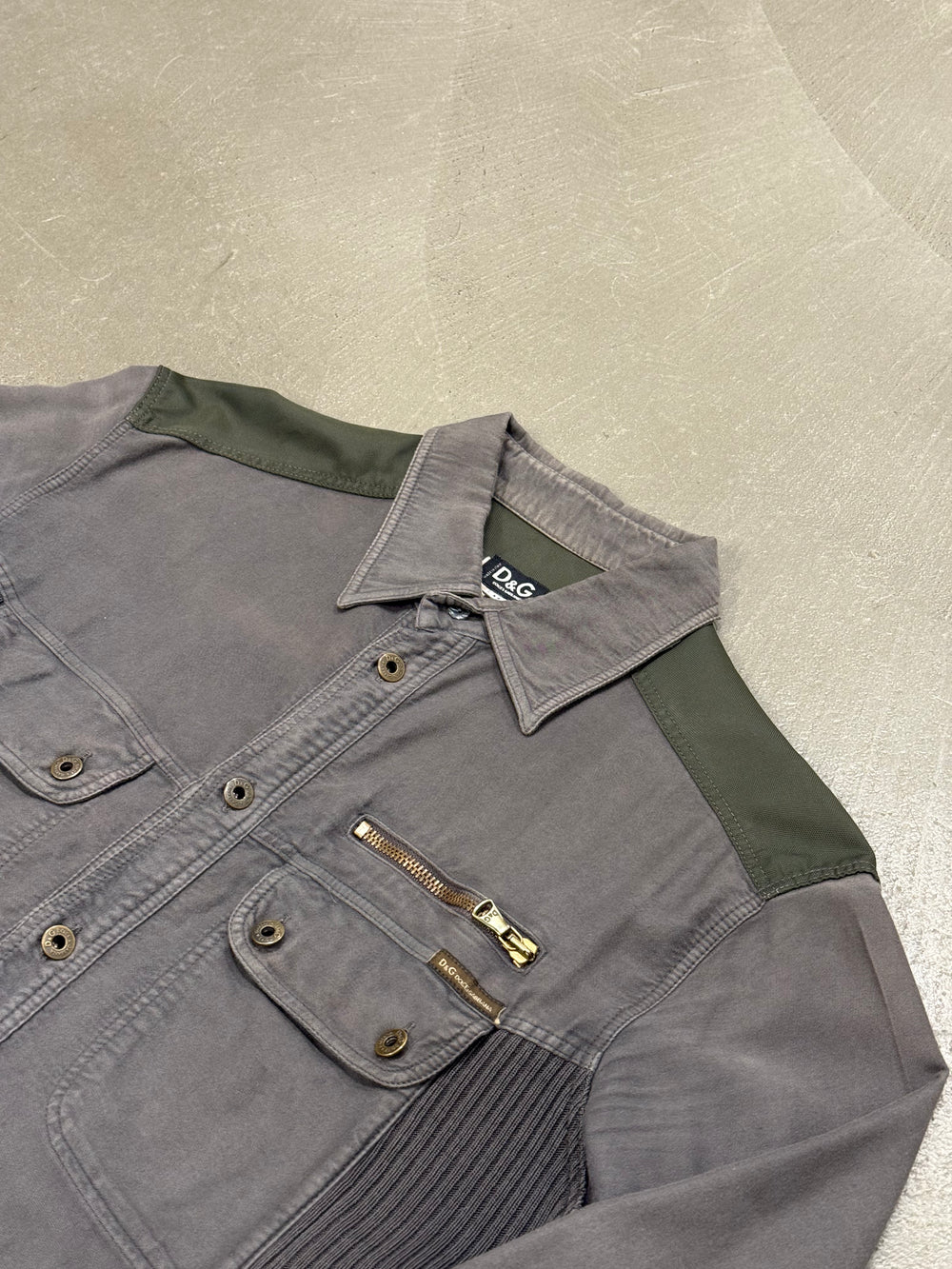 2000s Dolce & Gabbana multi pocket utility jacket