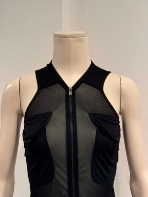 S/S2002 Yves Saint Laurent by Tom Ford mesh zip top