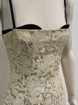 S/S2003 Dolce & Gabbana corset bra bodycon dress