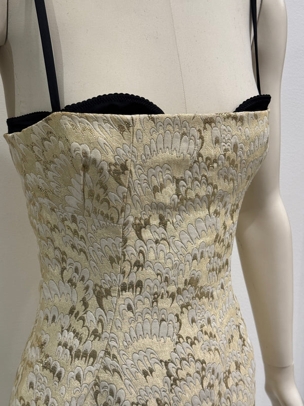 S/S2003 Dolce & Gabbana corset bra bodycon dress