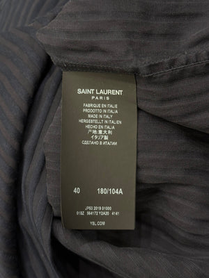 2010s Saint Laurent pinstripe poplin sheer shirt