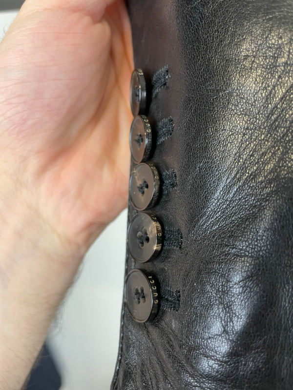 Gucci by Tom Ford leather blazer coat