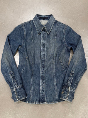 2001 Gucci fitted denim denim jacket
