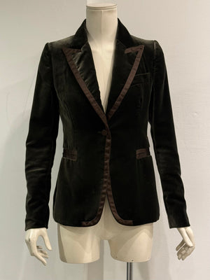A/W2003 Gucci By Tom Ford velvet blazer