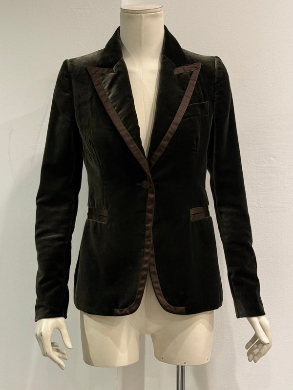 A/W2003 Gucci By Tom Ford velvet blazer