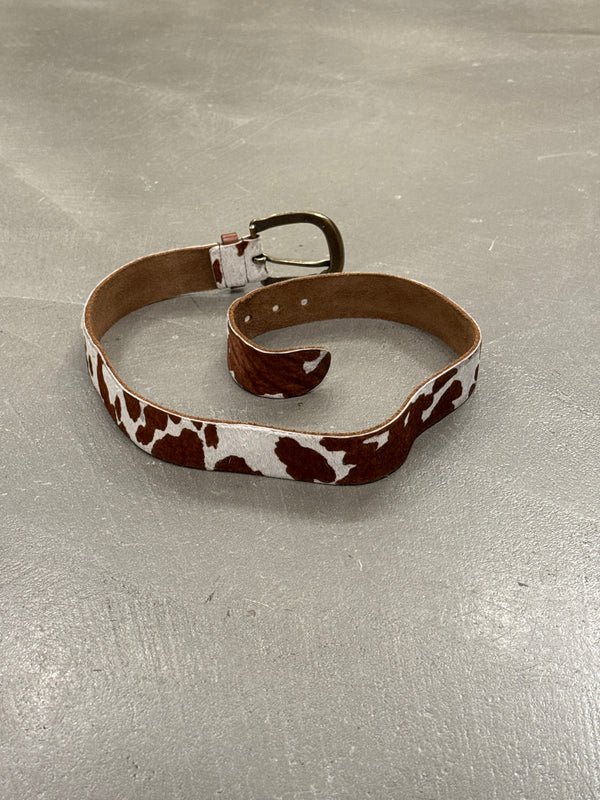 2000s Dolce & Gabbana pony hair belt