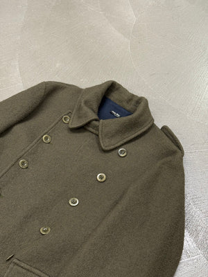 2000s Miu Miu wool military double breasted coat