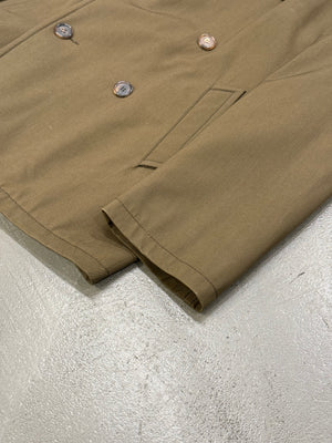 2000s Prada brown double-breasted jacket