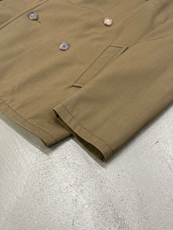 2000s Prada brown double-breasted jacket