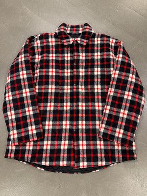 2018 Balenciaga oversized flannel plaid jacket